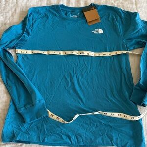 NWT Sz M The North Face Men’s Long Sleeve Crew Tee - Teal